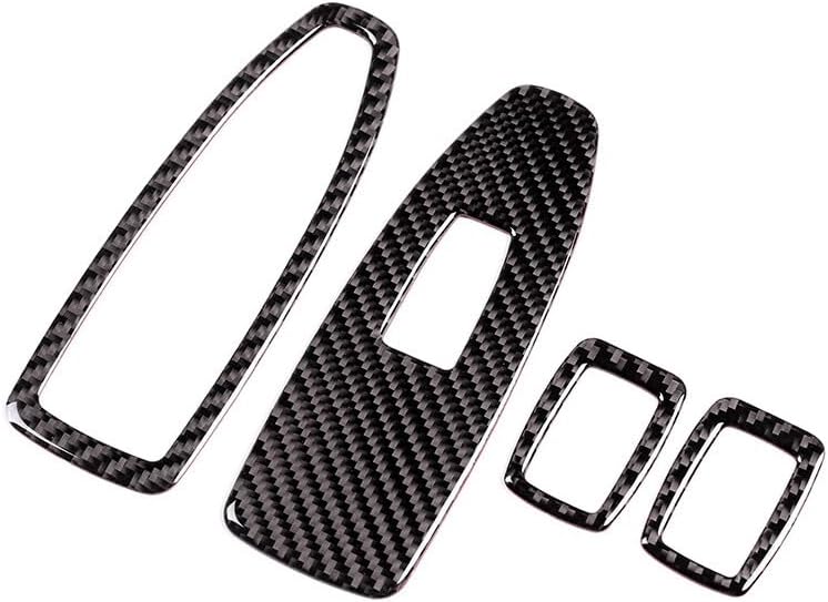 ya 2 8.15 Real Carbon Fiber Inner Window Switch Button Panel Cover for BMW 3 4 Series F30