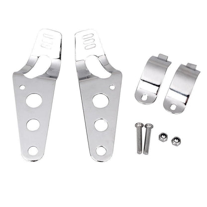 ya 6 8.14 38-43mm Universal Headlight Mount Bracket Fork Ear for Harley Chopper Cafe Racer