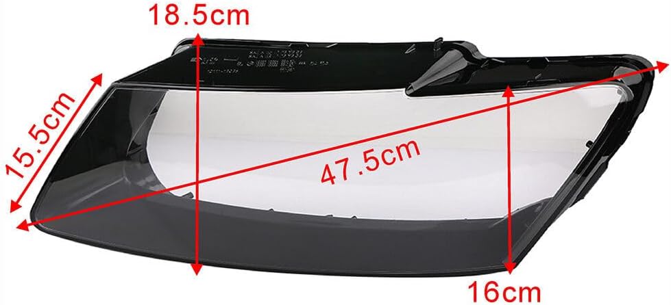 ya 4 8.10 Pair of headlight glass for Audi Q5 2009-2012 lenses scatter disc cover