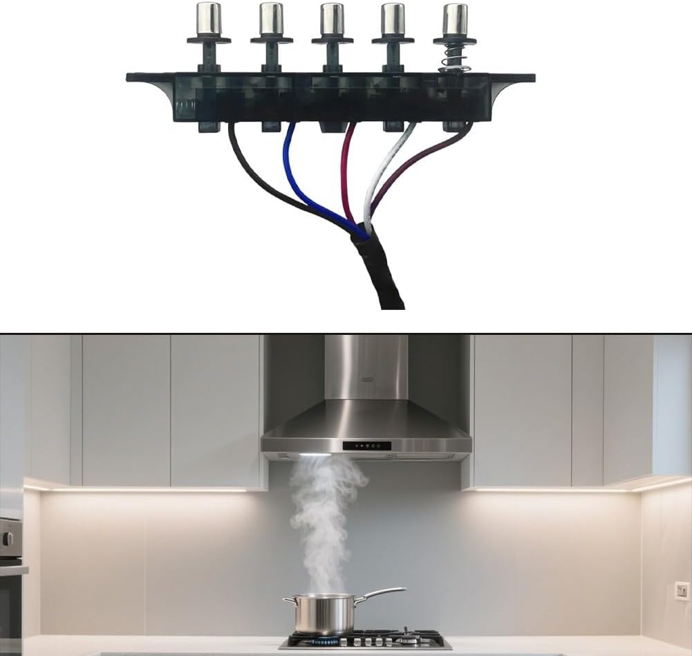 ya 14 9.20 baidi Reliable 5 Button Ran Hood Switch for Safe Control of Kitchen Appliances-1