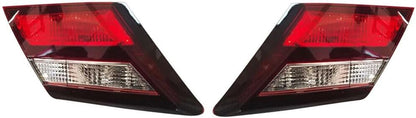 ya 2 8.15 Halogen taillights are suitable for the 2013-2015 for Honda Civic sedan right inner transparent red with bulb