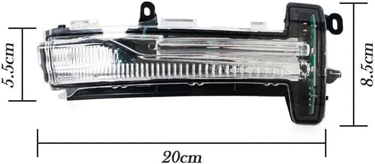 ya 2 8.15 A pair of LED daytime running lights mirror indicator lights suitable for Volvo XC60 2014-2017