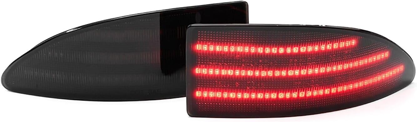 ya 7 8.24 baidi For 2006-2013 for Lexus IS250 IS350 Smoked Red LED Rear Bumper Reflector Break Light 
