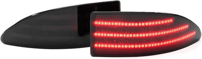 ya 7 8.24 baidi For 2006-2013 for Lexus IS250 IS350 Smoked Red LED Rear Bumper Reflector Break Light 