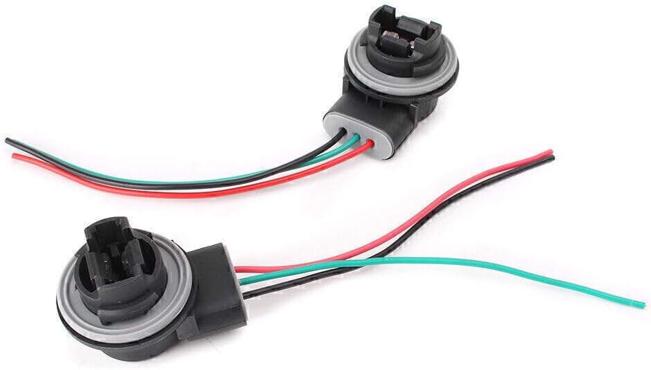 ya 13 9.15 baidi 3157 3057 3155 LED Bulb Brake Light Socket Wiring Harness Wire Adapter