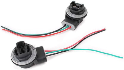 ya 13 9.15 baidi 3157 3057 3155 LED Bulb Brake Light Socket Wiring Harness Wire Adapter