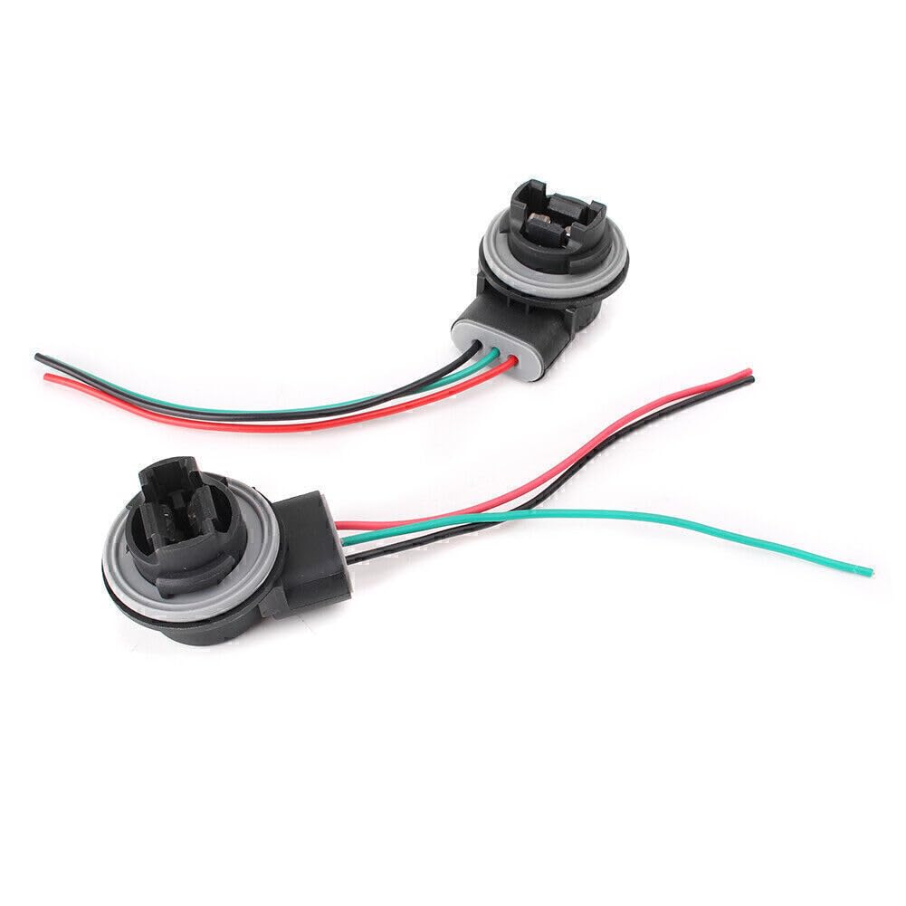 ya 4 8.8 3157 3057 3155 LED Bulb Brake Light Socket Wiring Harness Wire Adapter 