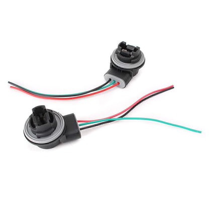 ya 4 8.8 3157 3057 3155 LED Bulb Brake Light Socket Wiring Harness Wire Adapter 