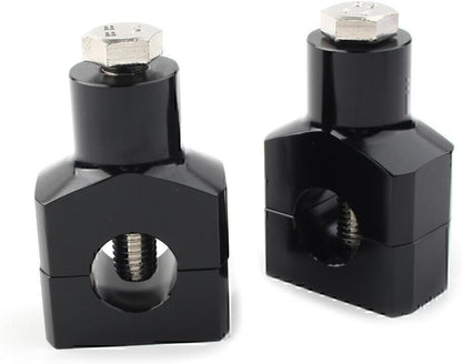ya 13 9.15 baidi 1 Handlebar Fat Bar Mount Clamps Risers Adaptor Mounts for Harley Fatboy Pair