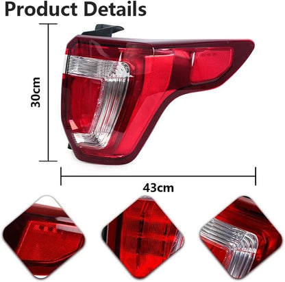 ya 10 9.16 zhengce Right Side LED Tail Light Rear Brake Lamp Tail Lamp for Ford Explorer 2016-