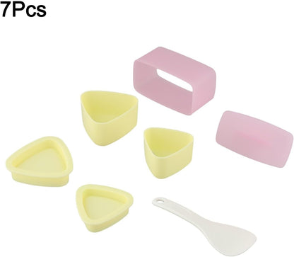 ya 14 9.20 baidi 3 Pack Onigiri Moulds Sushi Maker Kit Triangle Rice Ball Musubi Maker Press-1