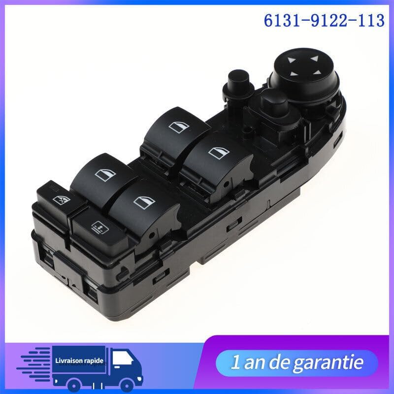 ya 4 8.8 COMMANDE INTERRUPTEUR Bouton Leve VITRE Pour for BMW Serie 5-61319122113 Neuf