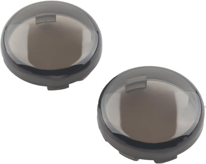 ya 2 8.15 Smoke Turn Signal Light Lens Covers for Harley Touring Electra Road Glide Dyna
