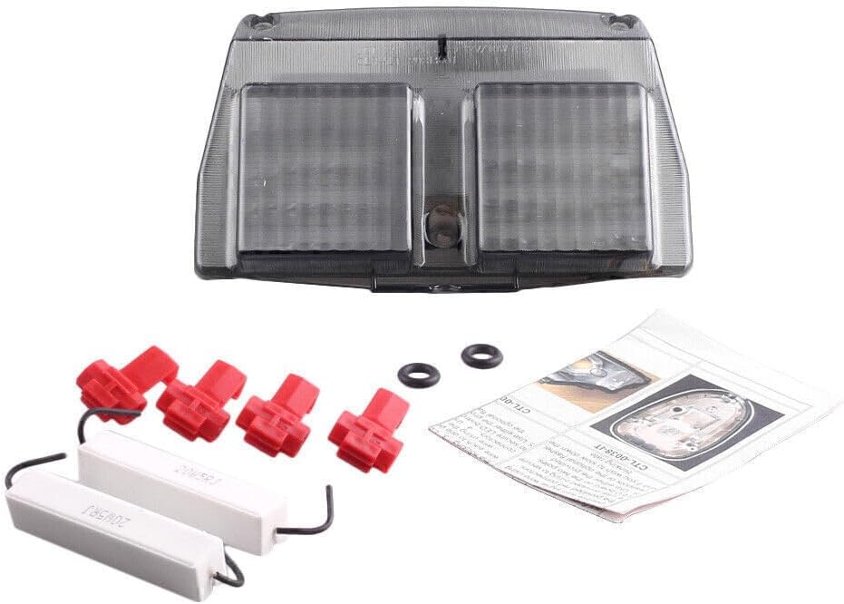 ya 10 9.16 zhengce Rear Smoke LED Turn Signals Brake Taillight Fit for Ducati 748 916 996 998