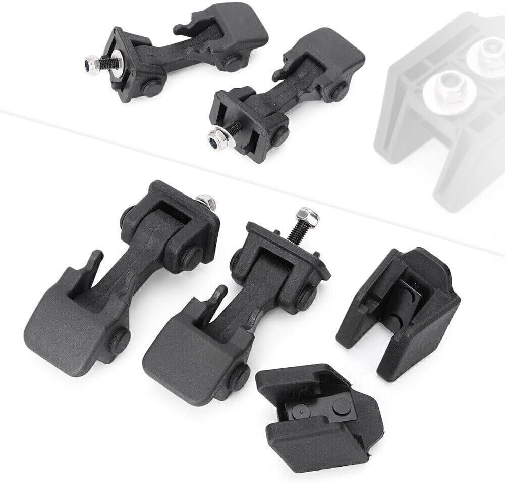 ya 4 8.10 for 1997-06 for Jeep for Wrangler TJ Lower/Upper Hood Latches Upper Catch Lock Brackets