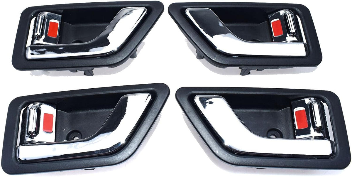 ya 4 8.14 Chrome Interior Door Handle 4 Piece Set for 2022-2011 for Hyundai Getz Click