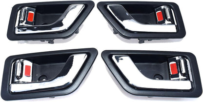 ya 4 8.14 Chrome Interior Door Handle 4 Piece Set for 2022-2011 for Hyundai Getz Click