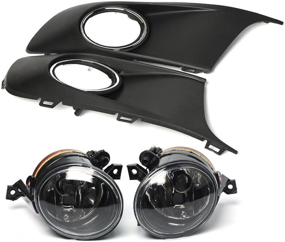 ya 10 9.16 zhengce for VW TOURAN/CADDY 2010-2014 FRONT BUMPER FOG LIGHT GRILLES COVERS & FOG L