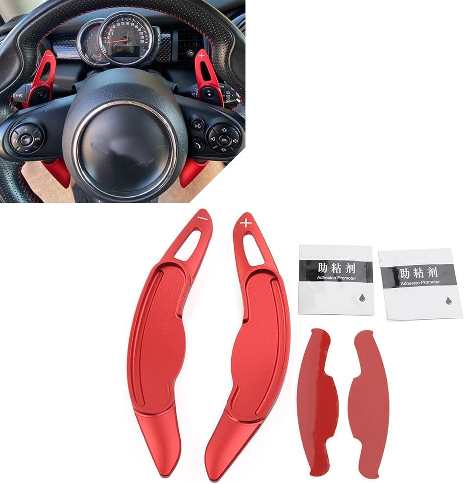 ya 5 8.24 baidi Fit for BMW for Mini F54 F55 F56 F57 Red Steering Wheel Shift Paddle Shifter Extension