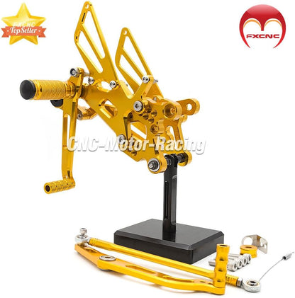 ya 5 8.10 Suitable for Yamaha YZF R6 R6S 2006-2016 2017 2018 2019 2020 CNC Rear Wheel footrest footrest