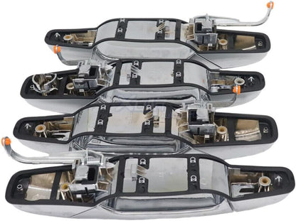 ya 5 8.24 baidi Chrome Door Handle 4 Pieces for 07-13 for Chevrolet Tahoe for GMC for Yukon for Sierra Denali Front and Rear 