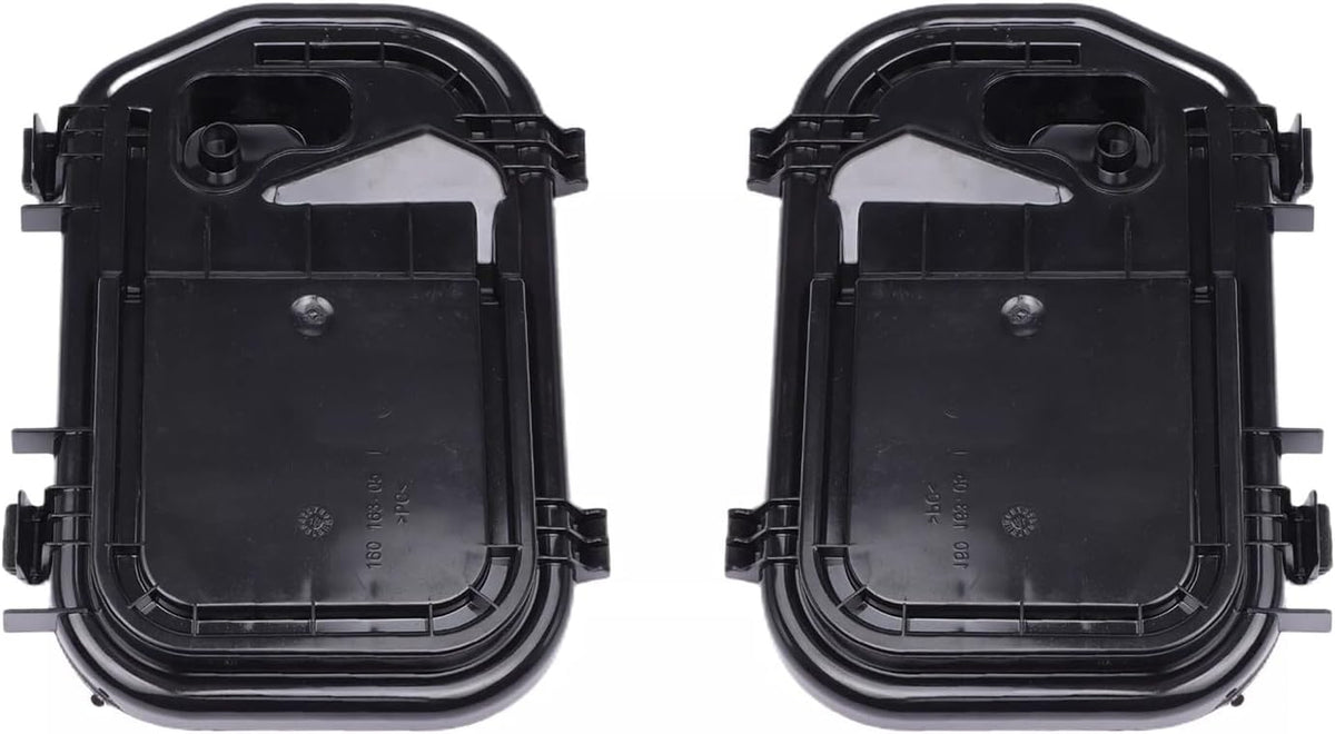 ya 9 10.24 Pair L&R Headlight Cover Cap Set For 2005-11 for Audi for A6 Quattro S6 4F0941158 Black