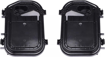ya 9 10.24 Pair L&R Headlight Cover Cap Set For 2005-11 for Audi for A6 Quattro S6 4F0941158 Black