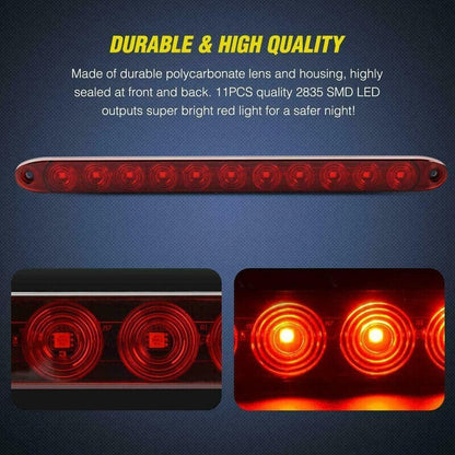 ya 7 8.24 baidi 1 pair of 16 inch rear LED bumper reflectors, brake taillights, signal lights, trailer markings