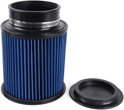 ya 13 9.15 baidi Blue 4 102mm High Flow Inlet Round Dry Air Filter Cold Air Intake Replacement