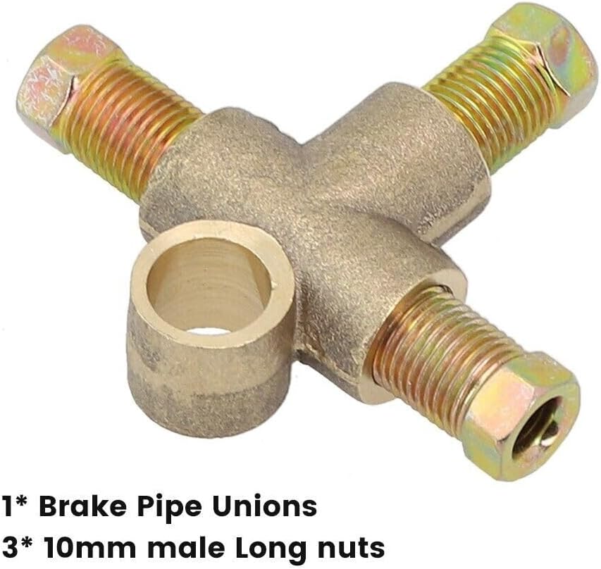 ya 10 9.16 baidi Brake pipe fitting with 3 male nuts 3/8 inch equipment length T-shirt