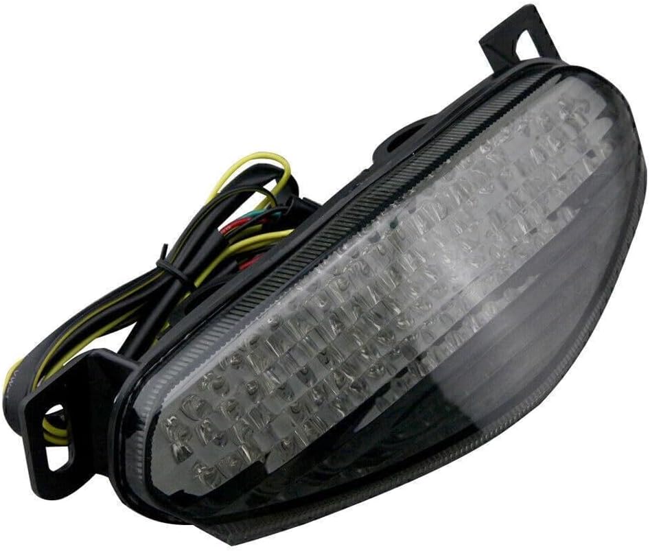 ya 4 8.8.2 1x Smoke Tail Light Brake Turn Signals for Kawasaki 650R ER-6 09 2010