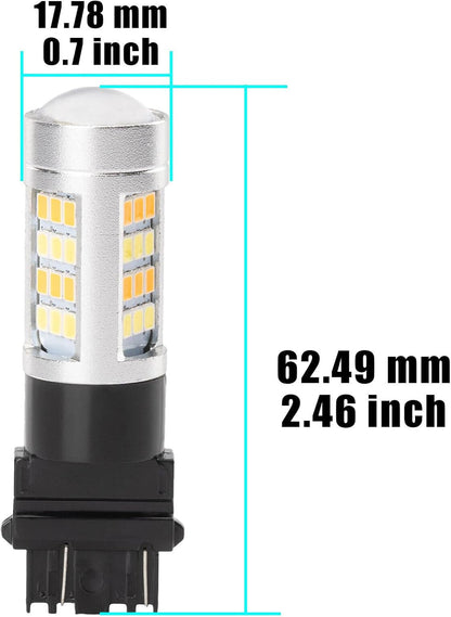 ya 3 8.24 baidi 4pcs White Amber 3157 LED Bulbs Parking Turn Signal Light for Ford Expedition 2020