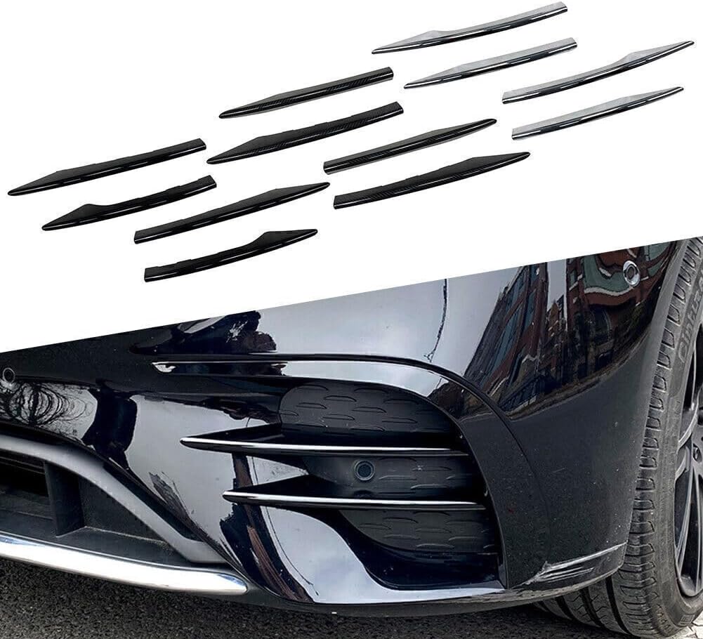ya 4 8.14 for Mercedes-Benz E Class W213 E260 E300 E53 4x Front Fog Light Decorative Trim