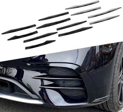 ya 4 8.14 for Mercedes-Benz E Class W213 E260 E300 E53 4x Front Fog Light Decorative Trim