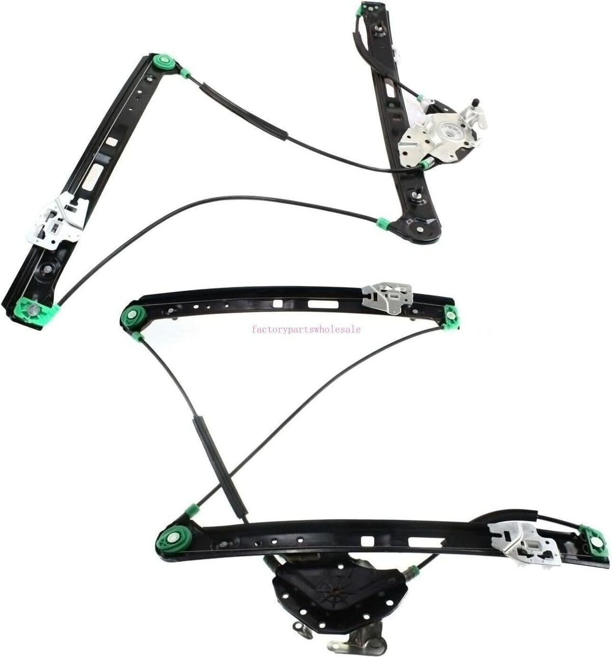 ya 12 10.8 baidi Set of 2 Front Window Regulator For 2001-2005 for BMW 325i 2000 323i 51337020659/60