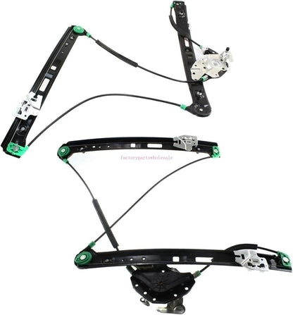ya 12 10.8 baidi Set of 2 Front Window Regulator For 2001-2005 for BMW 325i 2000 323i 51337020659/60