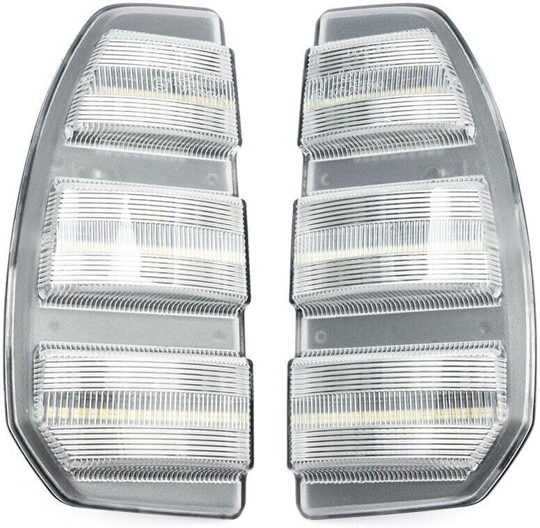 ya 4 8.10 White Amber LED Trailing Mirror Turn Signal Driving Lights for 07-21 for Toyota Tundra 