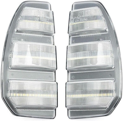 ya 4 8.10 White Amber LED Trailing Mirror Turn Signal Driving Lights for 07-21 for Toyota Tundra 