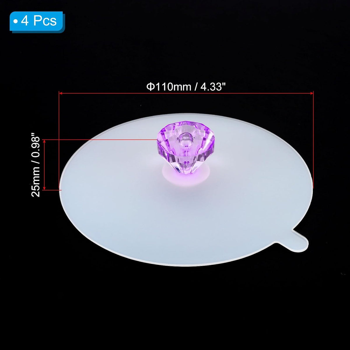 ya 14 9.20 baidi Silicone Cup Lids for Drinks, 4Pcs 4.3 Airtight Suction Seal Mug Cup Cover Cap-1