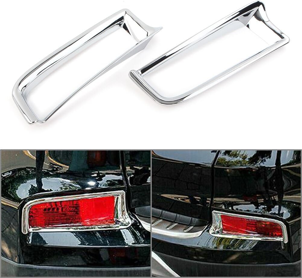 ya 4 8.14 2x Rear Bumper Reflector Moulding Cover Trim Chrome for Honda CR-V 2015 2016 CRV