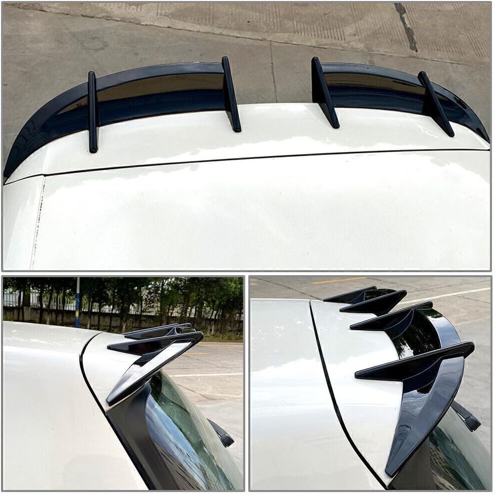 ya 4 8.14 for VW for Golf MK6 R 2008-2012 Car Rear Roof Spoiler Window Wing Lip