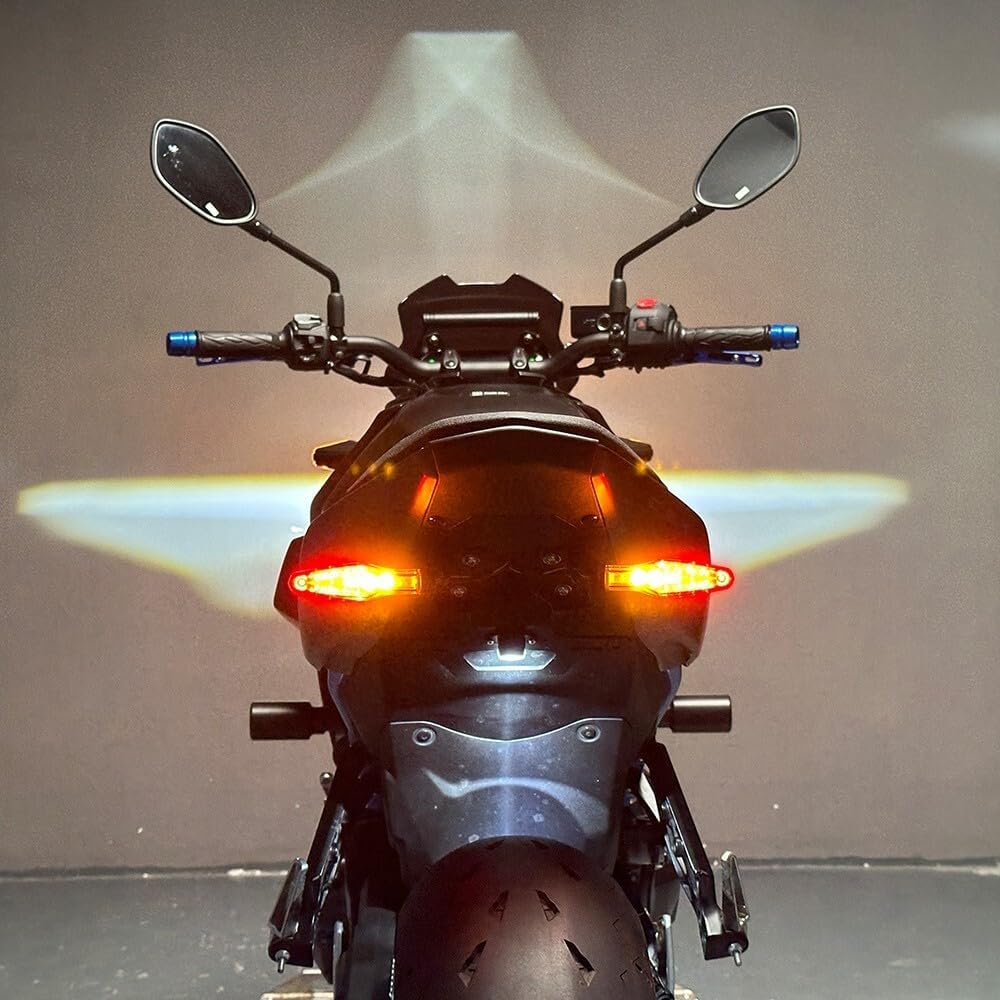ya 13 9.15 baidi for Suzuki GSX-8R GSX-8S Foldable Fender Eliminator Tail Brake Light Turn Signal