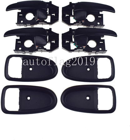 ya 4 8.24 baidi for Hyundai for Elantra 2001-2006 Interior Door Handle and Fender Trim Black 4-Piece Set 
