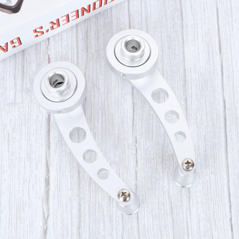ya 4 8.14 2pcs Alu for Minium Car Window Crank Handle Lever (Silver) Aluminum window crank