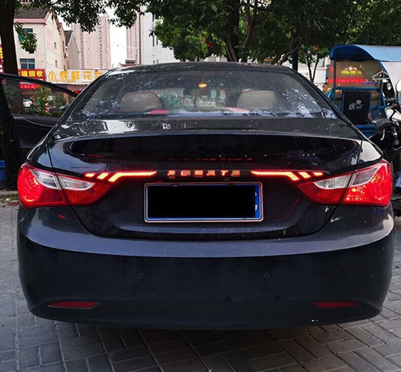 ya 7 8.24 baidi for Hyundai Sonata 12-14 LED black Rear Tail Brake Steering Light Moving Light
