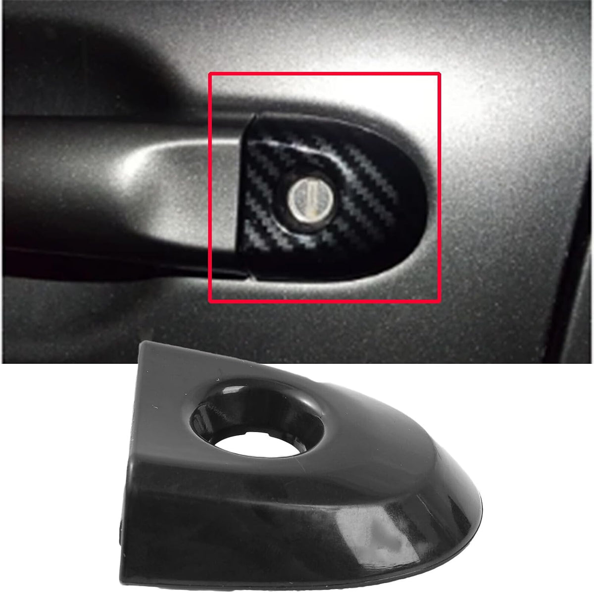 ya 10 9.16 baidi Front Door Lock Cover w/Key Hole Black for Nissan Juke & Micra K13# 806441KK0D