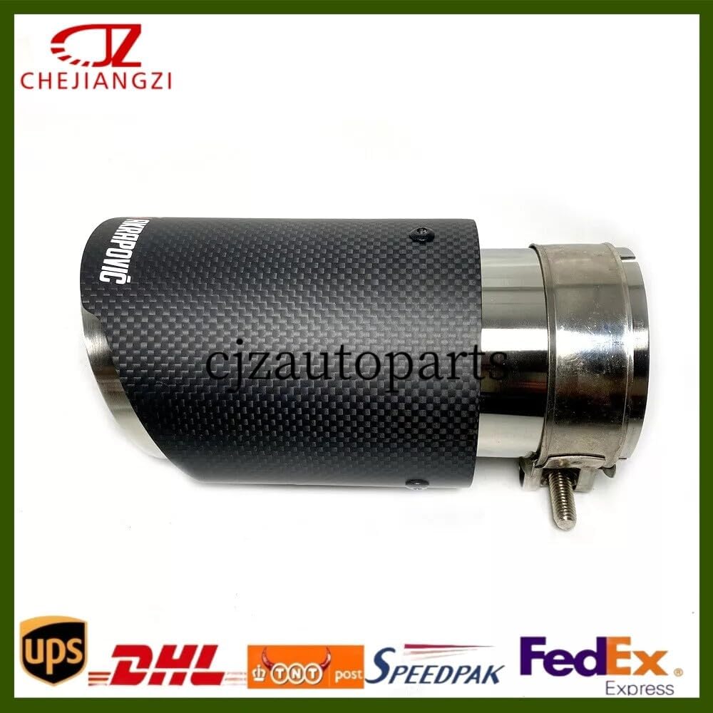 ya 6 8.24 baidi 1PCS AKRAPOVIC Carbon Pipe Universal Tip 3''/3.5''/4''/4.5'' Tailpipe