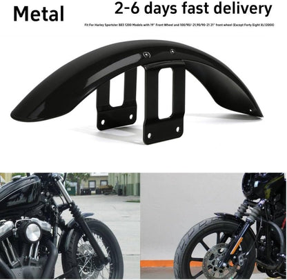 ya 23 10.7 baidi Metal Vivid Blk Front Fender Mudguard Splash Guard for Harley Sportster 883 1200