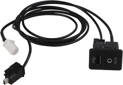 ya 23 10.7 baidi 28023-4BA0B for for Nissan 2013-2019 Auxiliary AUX Stereo Adaptor for Audio Socket+Cable