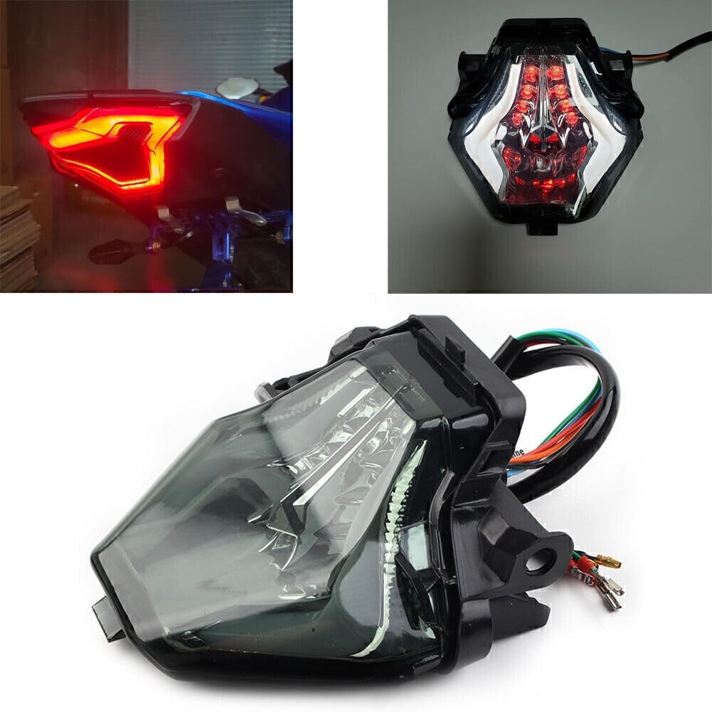 ya 4 8.8.2 LED Brake Tail Light Turn Signal White for Yamaha YZF R3 R25 / MT-07 FZ07 MT-03